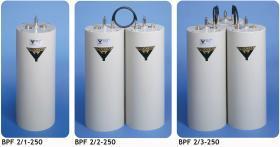 BPF 2/...-250 Band-Pass Filters for the 150 MHz Band High power base station band-pass filters for the 140-175 MHz range.