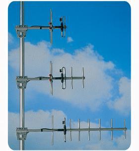 R 70-3/..., R 70-7/..., R 70-10/... Directional Antennas with 3, 7 and 10 dbd Gain for the 450 MHz Band These antennas are 2-, 4- and 8-element Yagi antennas with 3, 7, and 10 dbd gain, respectively.