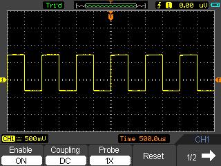 1060/1200/1600/1600H Figure 2-4 Waveform Display Press CH1 Coupling GND, to set