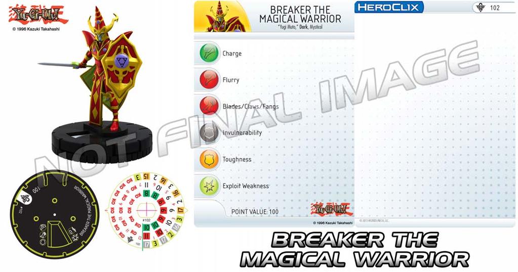Breaker the Magical Warrior is an impressive melee combatant and his HeroClix combat dial represents that well.