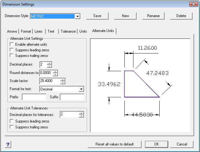 Confusing this setting with other scale factors like line or text scale will change the value of all the dimensions in the progecad drawing. Figure 8.