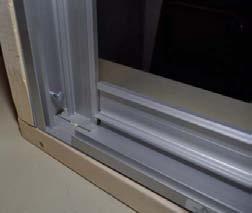 Flashing (by installer) will cover the top open ends of vertically running aluminum.