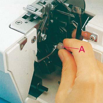 position when sewing all types of standard overlock seams