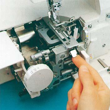 0 or higher. Removing the needle plate Raise the presser foot and move the needle(s) to the highest position.