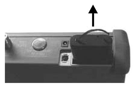 Lift up the access door handle and rotate it 90 degrees counterclockwise, as illustrated in Figure 3-