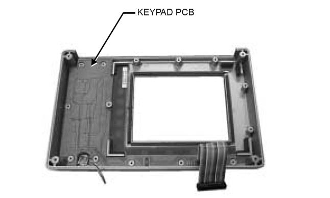 Removal and Replacement Key Pad PCB Replacement 3-6 Key Pad PCB Replacement This procedure provides instructions for removing and replacing the key pad PCB. 1.