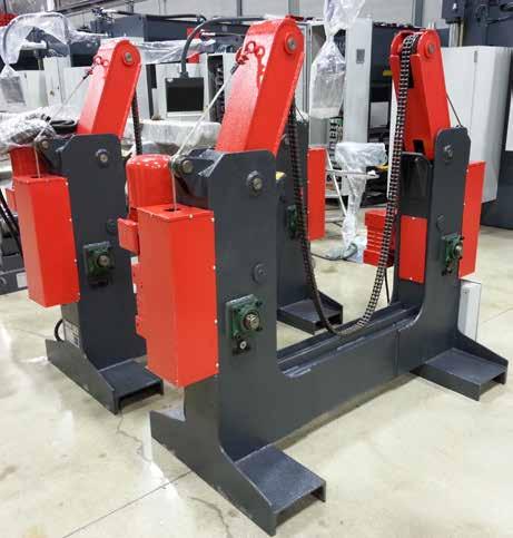 JMT WELDING ROTATORS (TANK TURNING ROLLS) Specialized Welding Rotators JMT Fit-Up Roll This hydraulic elevating rotator with fit-up bed