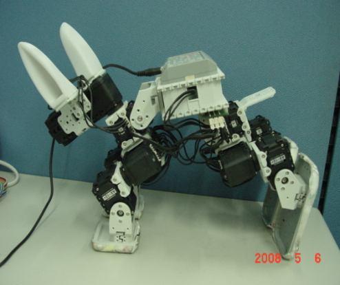 leaping posture of the bionic robot rabbit can be edited with ease.