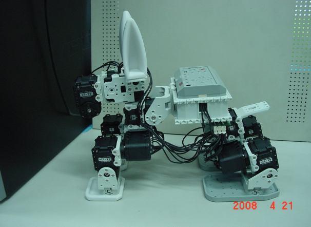 Since bionic robot rabbit M-03 showed most stable landing from leaping, M-03 was adopted as the assembled model of