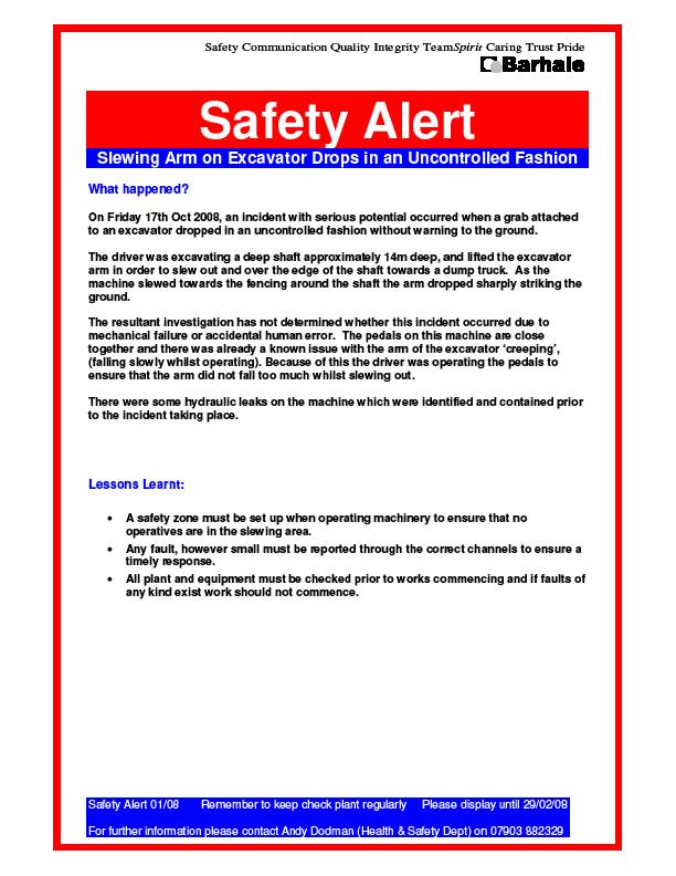 5. Safety Alerts Page 10 of 13 5.