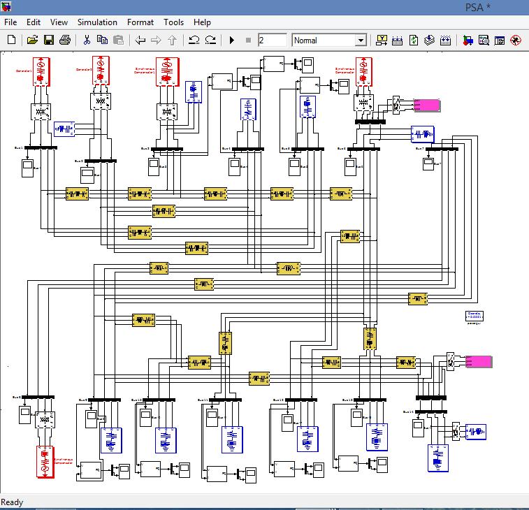 4.1 IEEE 14-Bus System 4. APPLICATION AND TEST PARAMETERS The IEEE 14 bus system was implemented using the MATLAB Simulink tool.