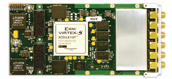 WiNC2R Platform WINC2R System Two 400 MSPS, 14-bit A/D channels Two 500 MSPS, 16-bit DAC channels Xilinx