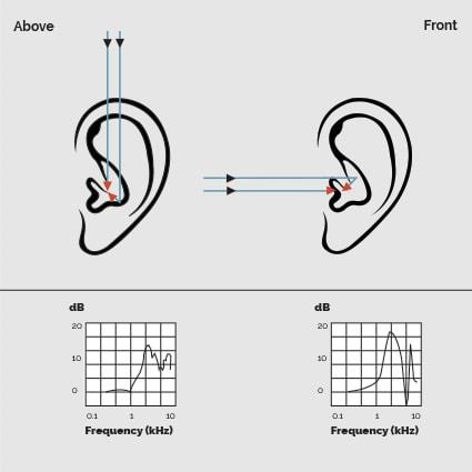 headphones, the effects of the shape of the ear are bypassed and the effects need to be computed by the software.