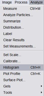 The Image Histogram Log Scale The