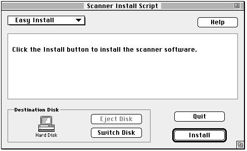 3 Double-click the Installer icon. After a welcome screen appears (click Continue), an installation dialog box opens.