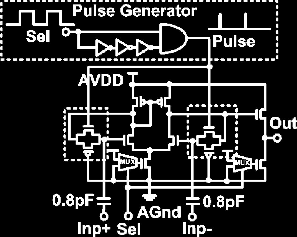 16. Schematic of an improved active decap design with pulse generator to reduce the startup time. and without the pulse generator.