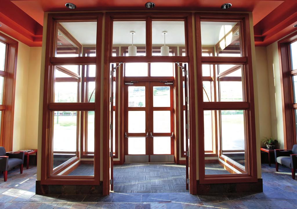 Commercial doors Marvin Commercial Doors combine the warmth and beauty of wood with the rugged durability of heavy-duty construction to provide excellent entrance solutions.