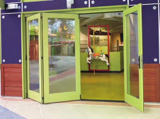 Operating configuration and sizing Bi-Fold Doors can fit openings as small as 36" x 33" wide to as large as 8' x 21' wide (approx.).