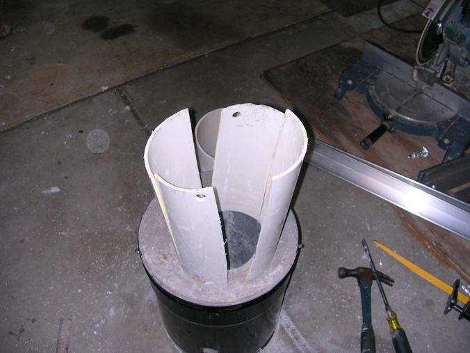 refractory. The bucket was worked the same way.