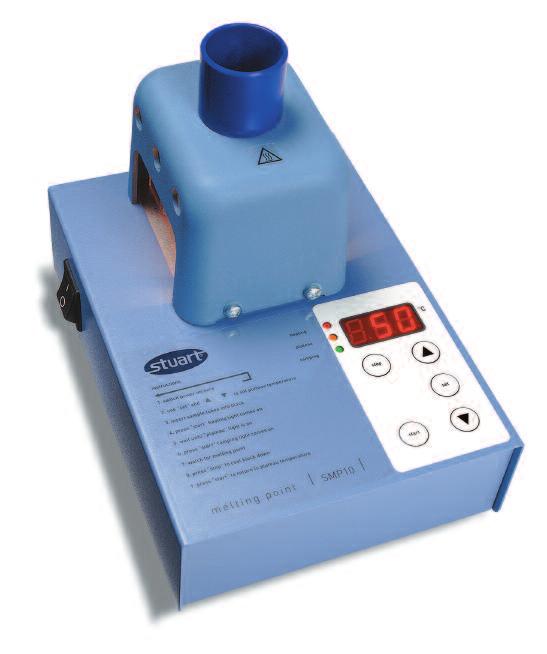 Melting point apparatus, digital, SMP10 Digital selection & display of temperature High accuracy Easy to operate with plateau facility Ideal for educational use Supplied with calibration certificate
