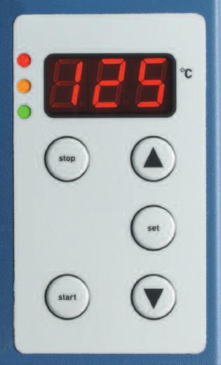The temperature is selected, measured and displayed digitally making it accurate and negating the need for a thermometer. Two samples can be tested simultaneously.