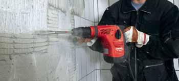 Drilling with high torque in wood and metal The most powerful combihammer in the TE-C class (SDS-plus) Maximum operating comfort due to perfectly balanced,