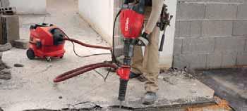 Breaker TE 1000-AVR Drilling and Demolition Universal demolition of concrete and masonry, working at floor level or below waist level Corrective chiseling such as adjustments to door and window