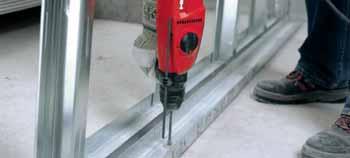 Rotary hammer TE 2 Drilling and Demolition Everyday hammer drilling in concrete, masonry and natural stone Ocassional drilling in steel, wood and plastics using the optional chuck adaptor Driving