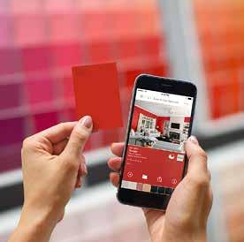 You can specify a color from a Sherwin-Williams Fan Deck, paint swatch, or use the Sherwin-Williams ColorSnap app to capture the color and matching paint you want.