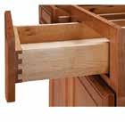 laminated natural wood grain interior and exterior 1/2" furniture board I-beam 3/4" adjustable furniture board shelving, standard half depth of base