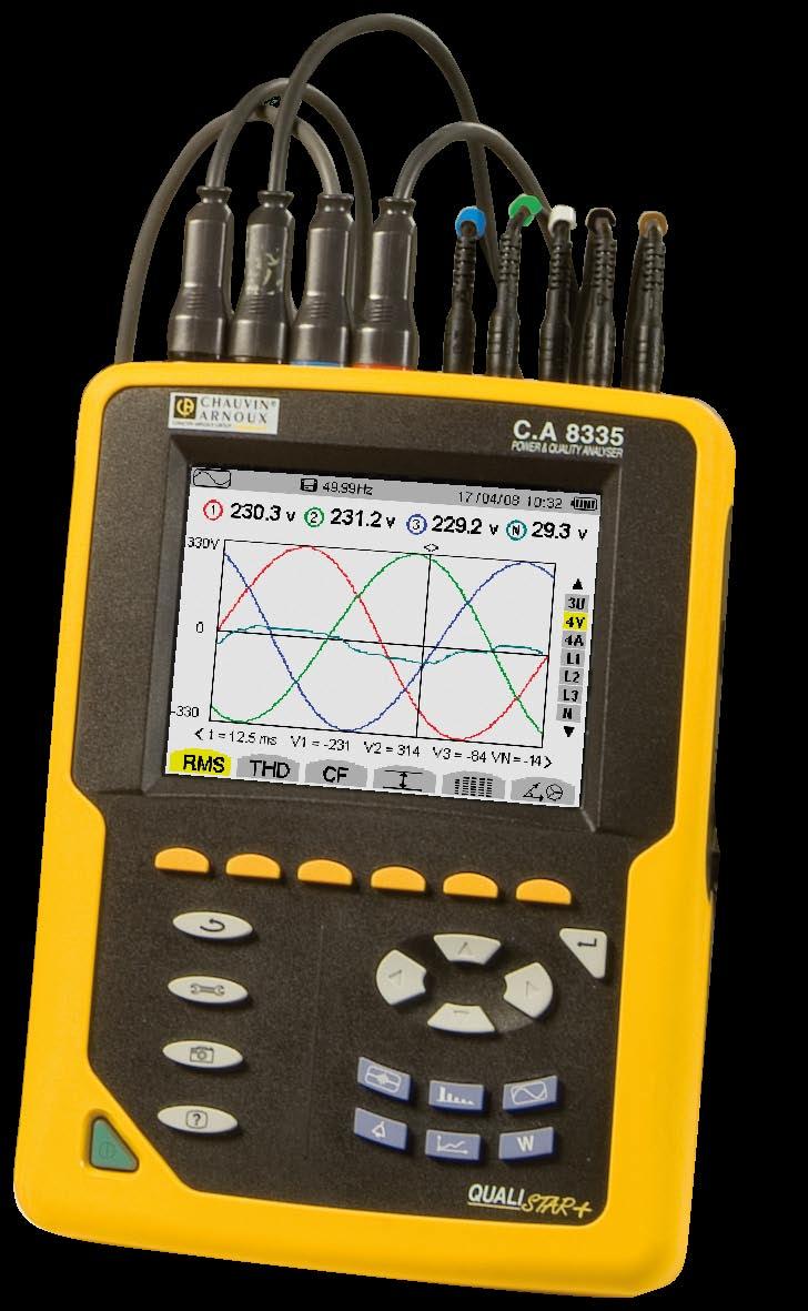 A 8335 POWER AND ENERGY QUALITY ANALYSERS 3U Measure all the necessary voltage,
