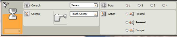 Wait for touch sensor to get released. Say "hooray".