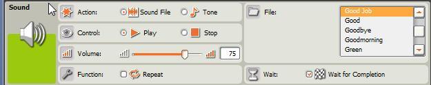 The 'Play Sound' Program The Sound Block Settings 3.