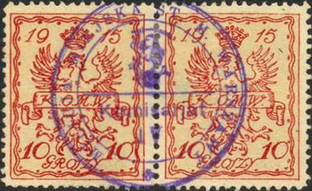Stamps that were cancelled this way were used as revenues for the payment of