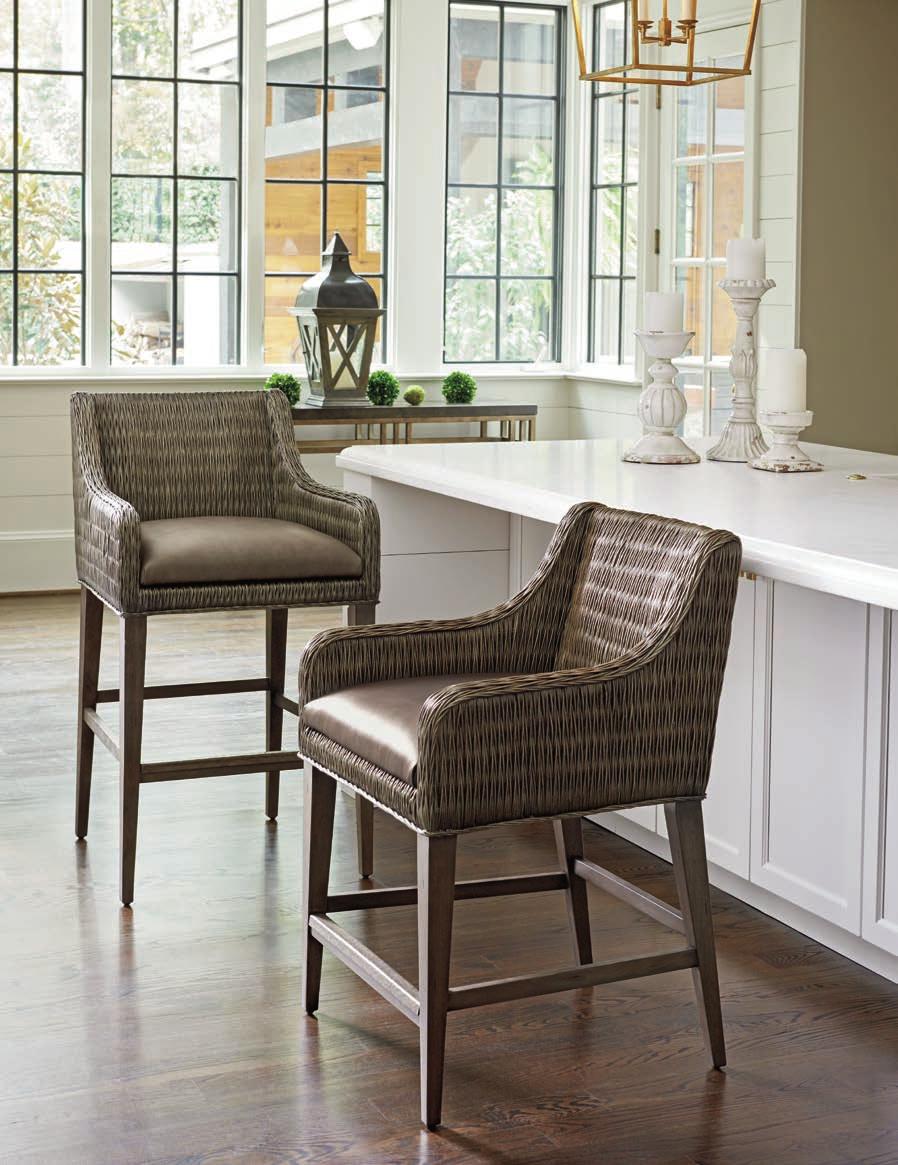Both come standard in the Benson fabric, which is a rich dove gray synthetic leather.