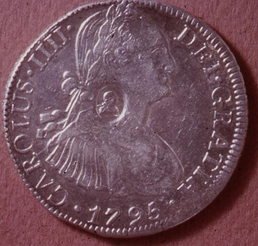 Bust Type Spanish Milled Dollar First Valued at 4 Shillings, 9 Pence, they were revalued in 1800 to 5