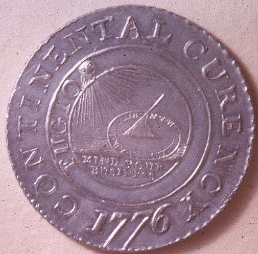 Continental Currency Dollar No Value is Stated on this Coin & No Official Records Have