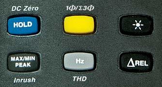1.2 THE FUNCTION BUTTONS 1 2 3 4 5 6 Figure 3: The Function Buttons Item Function See 1 Holds the last value on the display Zero correction A DC /A AC+DC /W DC /W AC+DC Lead resistance compensation