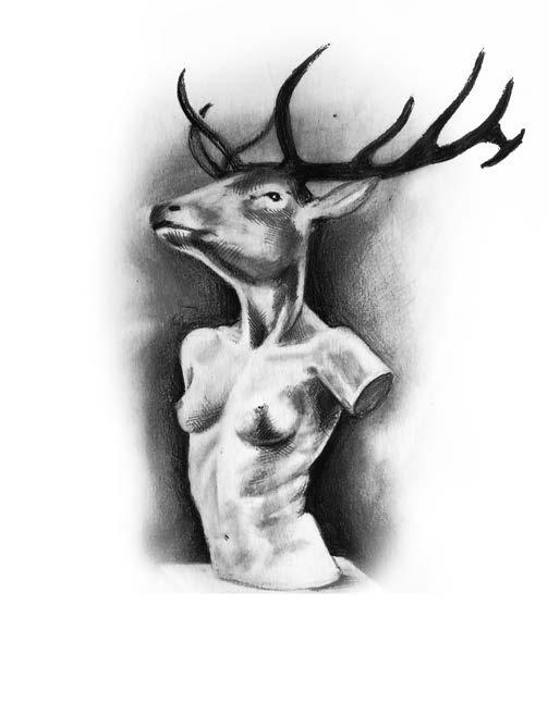 The diploma thesis is inspired by a deer that represents the animal of power in shamanism practice. The written part of diploma thesis consists of illustrations and a legend.