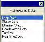Monitoring and Operating the Controller 4.31 P.I.E. Tool Maintenance Screens Introduction Loop Data This controller uses special P.I.E. Tool Maintenance Screens which allow remote access and access to functions not accessible via the controller s display and keyboard.