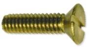 STEEL, SLOTTED HEAD Countersunk - Slot BRASS, SLOTTED DRIVE Length is measured from the top of the head. BA Length is measured from the top of the head.