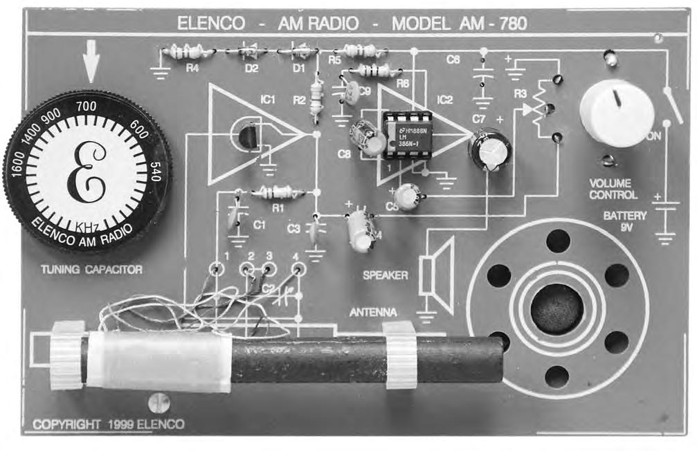 AM RADIO KIT MODEL AM-780K Assembly and Instruction Manual Elenco Electronics,