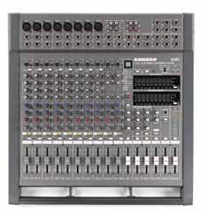 Lightweight, Class D amplifier design Studio-quality 24-bit DSP stereo effects with 100 selectable presets Low-noise mic pre-amps, phantom power,