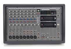 channels Channel feedback detection XML410 6-Channel Stereo Powered Mixer 6-channel, 400 watt stereo powered mixer TXM SERIES TXM Tabletop Powered