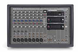 500 watts stereo, 1000 watts bridged mono Dual 9-band graphic EQ Mono sub output with variable low-pass filter 1/4-inch phone and Speakon outputs TXM20