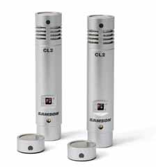 recording and live applications, CL2s are true capacitor condenser mics that come as a matched pair.