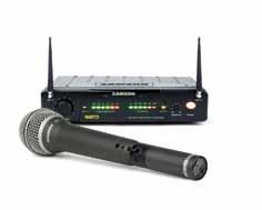 CR77 True Diversity Wireless Receiver AX1/Q7 Handheld System AG1/AF1 Guitar System True diversity UHF wireless system with PLL frequency control CR77 receiver features multi-segment audio level and