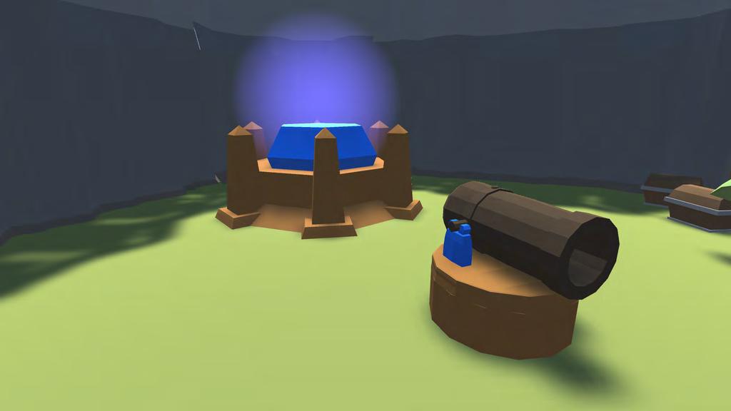 a cannon (in front) and wonder (behind) Wonders One wonder is in each base. The wonders cannot be destroyed unless the cannon that protects them is destroyed first.