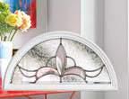 one of the arched top decorative glazing units.