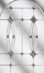 DURHAM DOOR Monza Glass Design Trieste Glass Design Scotia Glass Design with Brass Caming Sierra Glass Design Edwardian